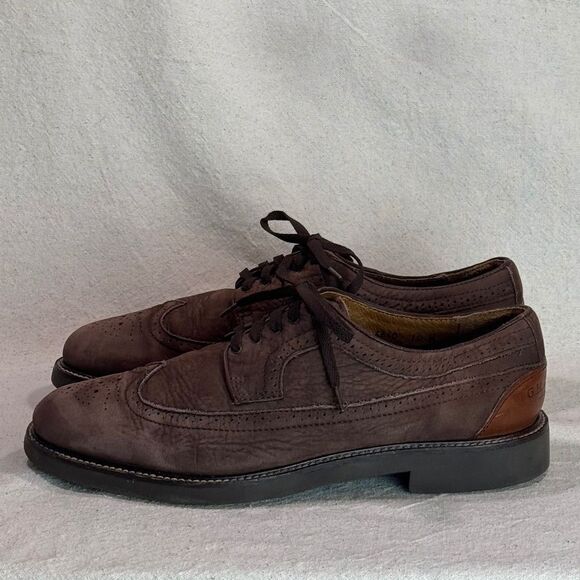 G.H. Bass & Co. Wingtip Oxford Suede Shoes Mens Size 10M - Picture 4 of 16